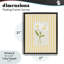 Cadre flottant marguerite jaune à rayures, design par Lisa Wehmeyer-558448228-558448229
