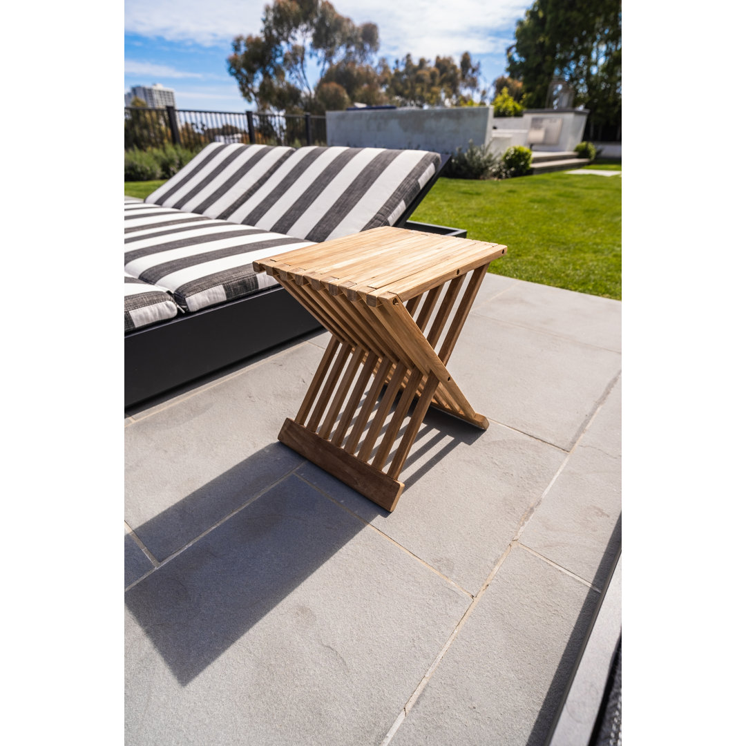 15.7'' W Teak Shower Bench Dovecove