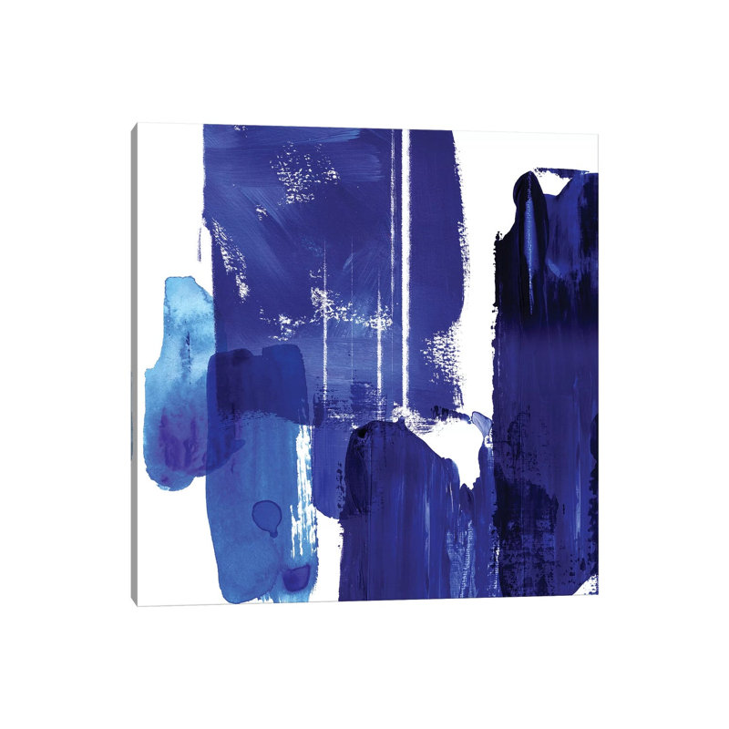 Indigo Abstract I - Wrapped Canvas Painting, 66.04 cm H x 66.04 cm W x 3.175 cm D