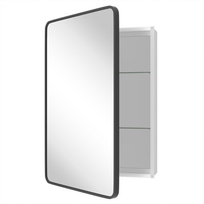 Anaahat Framed Medicine Cabinet Mirror Adjustable