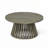 Outdoor Acacia Wood Patio Coffee Table, Round Coffee Table For Backyard, Lawn, Balcony,Gray Finish-1779004826