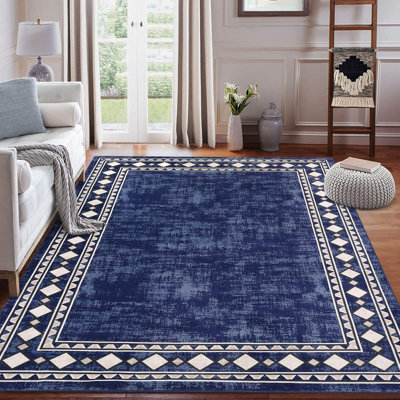 Tapis modernes antidérapants et lavables Tapis de salon pour chambre à coucher