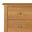 Farah Oak 5 Drawer Narrow Chest