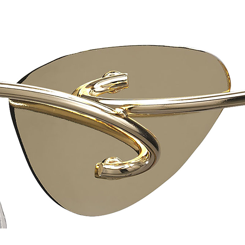 Contrada Armed Sconce, French Gold, Black