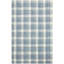 Tapis bleu en laine touffeté à la main Maney-111706140