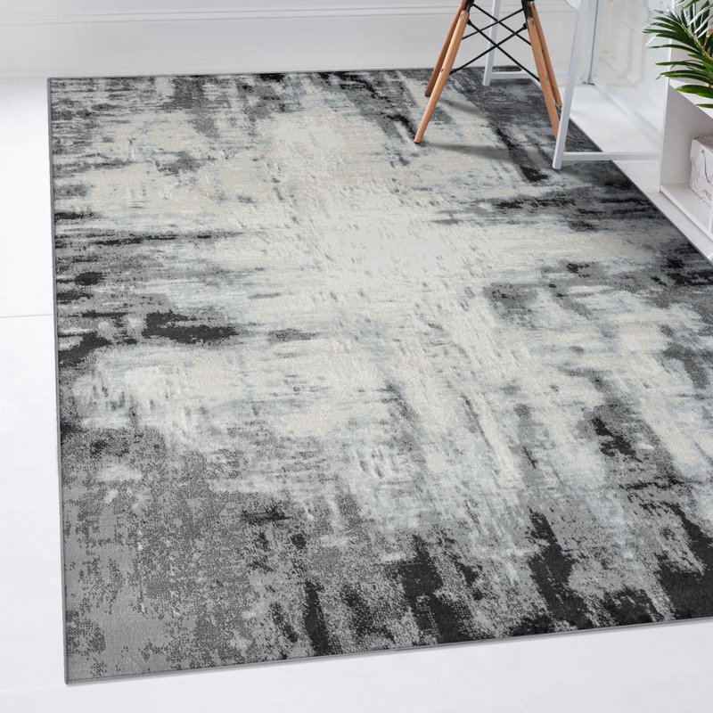 Tapis anthracite Gouverneur, Rectangle 8 pi x 10 pi