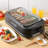 VEVOR 14'' Smokeless Non Stick Electric Grill with Glass Lid