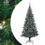 vidaXL Artificial Pre-lit Christmas Tree Green PVC and Metal-65313426