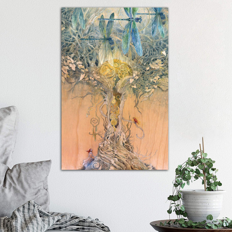 Entangle by Stephanie Law - Wrapped Canvas Painting, 66.04 cm H x 45.72 cm W x 1.91 cm D