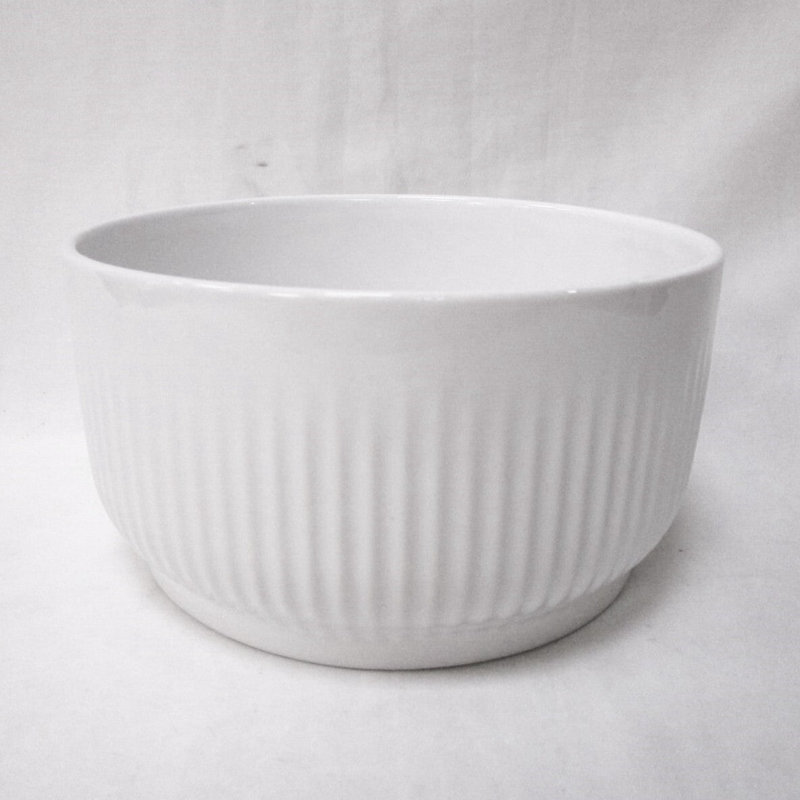 Pot à fleurs blanc mat