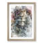 The Silverback Gorilla in Abstract - Framed Print-55771117-55771120