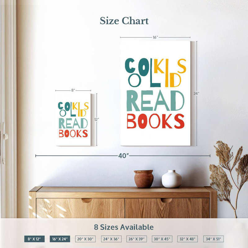 «Cool Kids», panneau de lecture, H 12 po x l 8 po