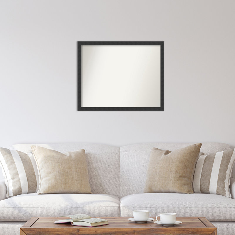Miroir mural en bois noir Mezzanotte, 24 po x 30 po