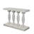 Console Table, 42-Inch Mango Wood Top, Shabby Chic Finish, Turned Pillar Legs