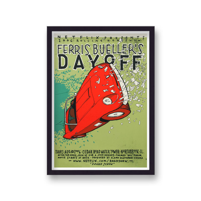 Ferris Buellers Day off V1 Netflix Reimagined Movie - Picture Frame Rectangle Print