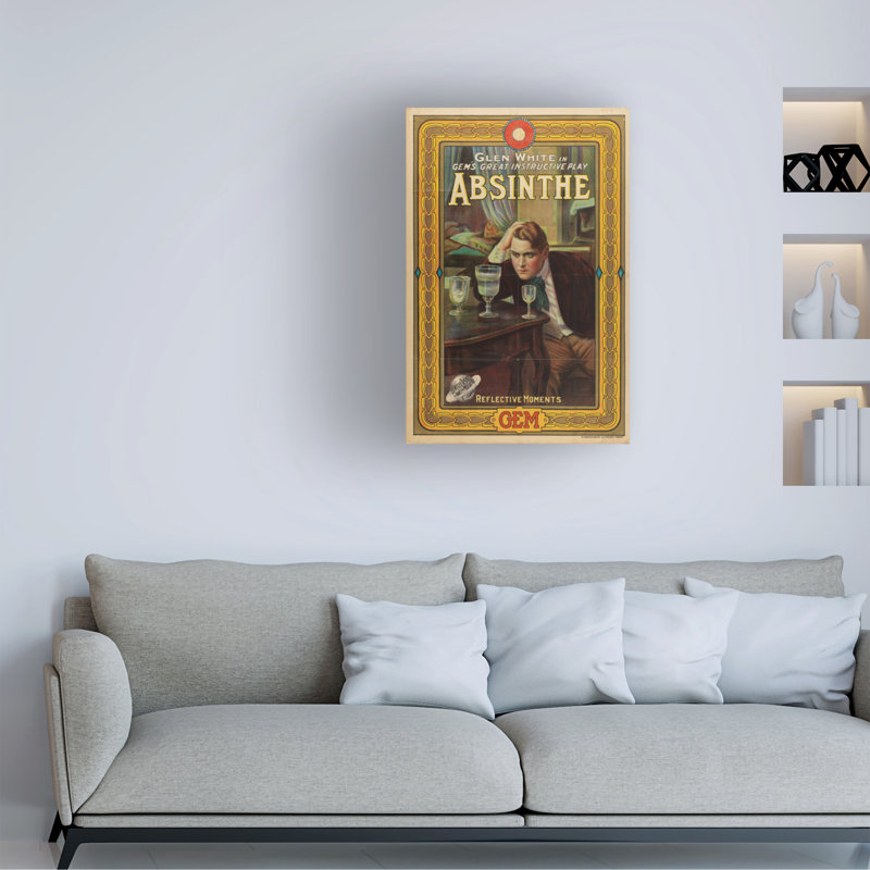 Art sur toile Marcus Jules, H 12 po x l 19 po