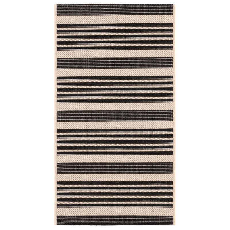 Candelo Performance Striped Indoor/Outdoor Area Rug, Runner 2'3" x 5'