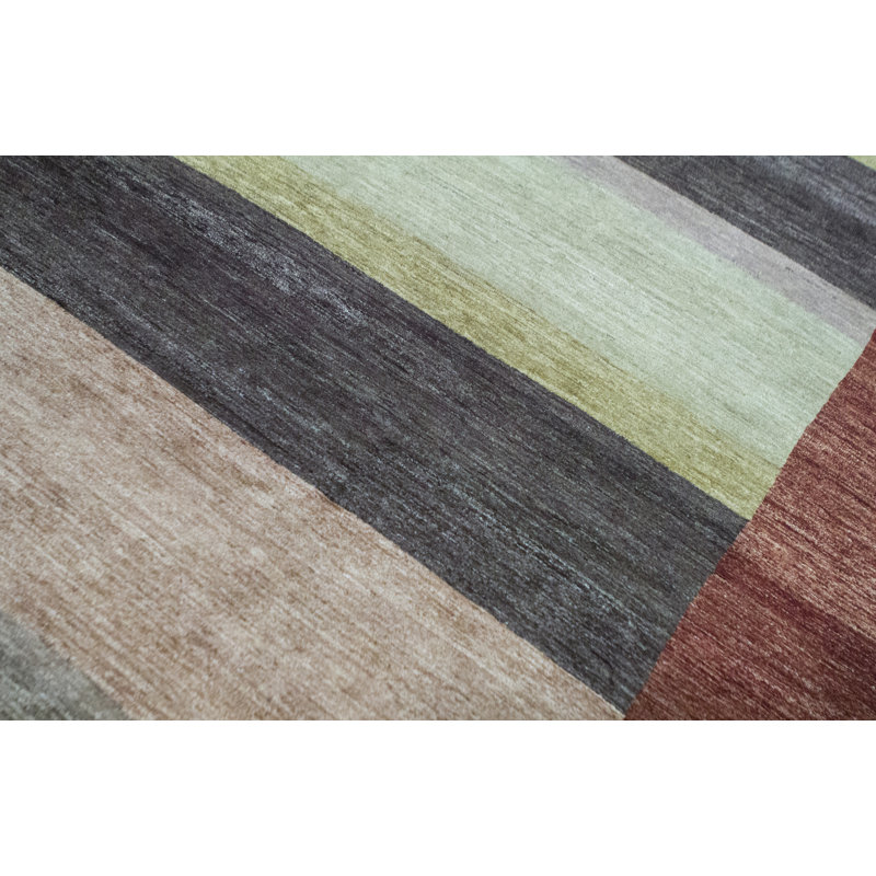 Gabbeh Wool Striped Area Rug