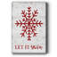 Let It Snow Snowflake sur toile-226136629