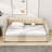 Twin Wood Upholstered daybed with Twin Trundle-337246201