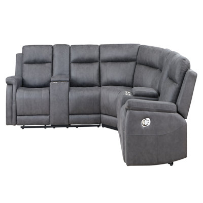 L Shaped Sofa Couch with Storage, 5 Seat Sofa Couch for Living Room