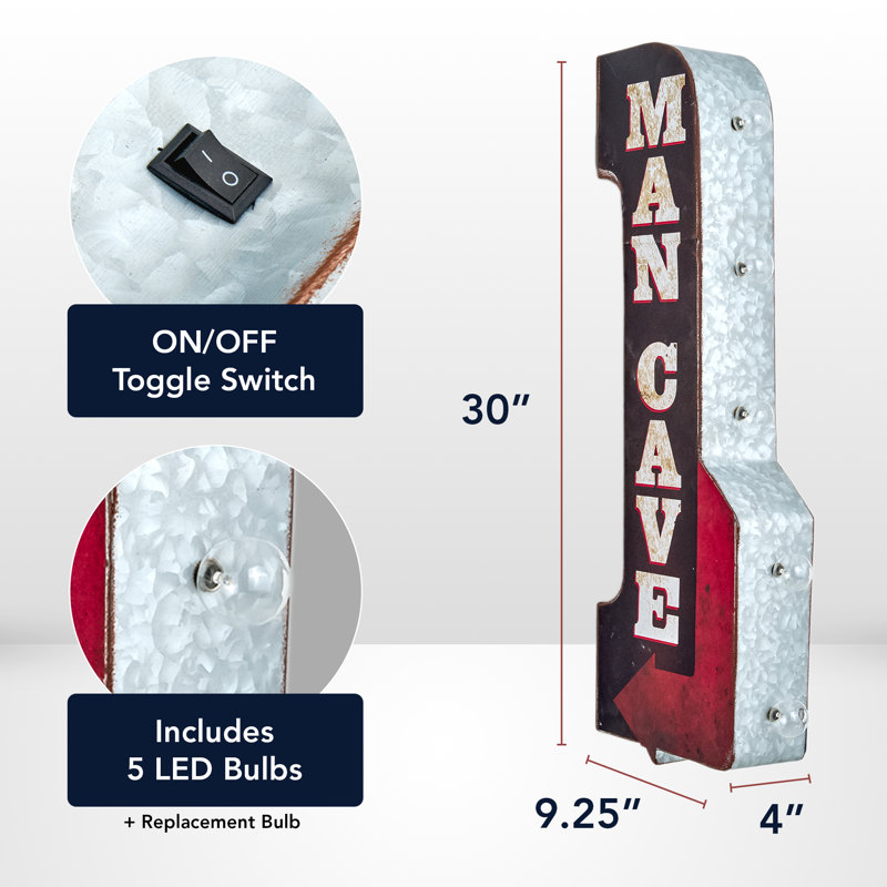 Enseigne lumineuse Man Cave