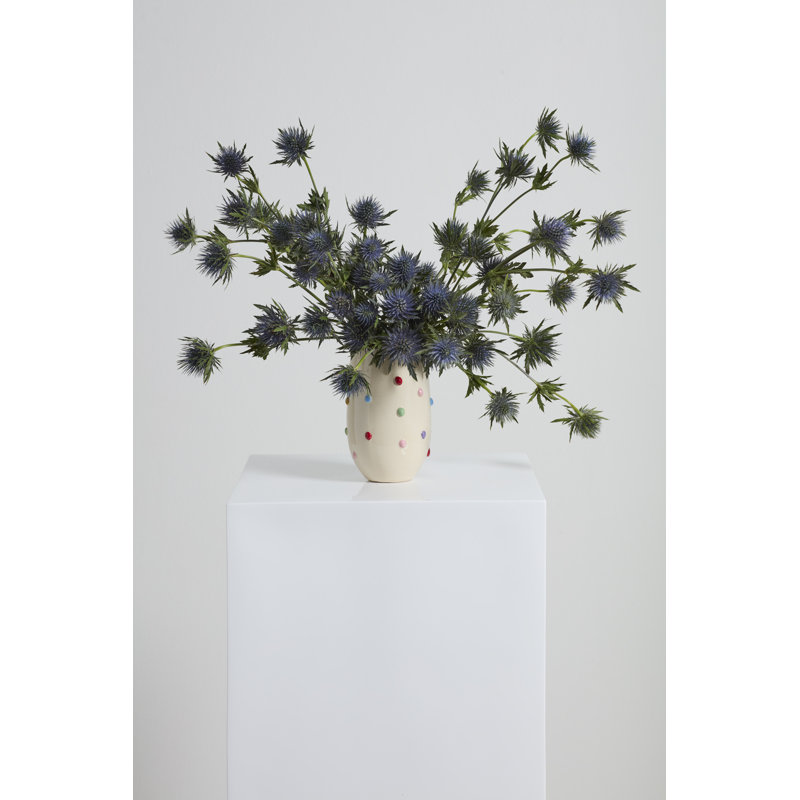 Vase couleur à pois 4 po x 6 po