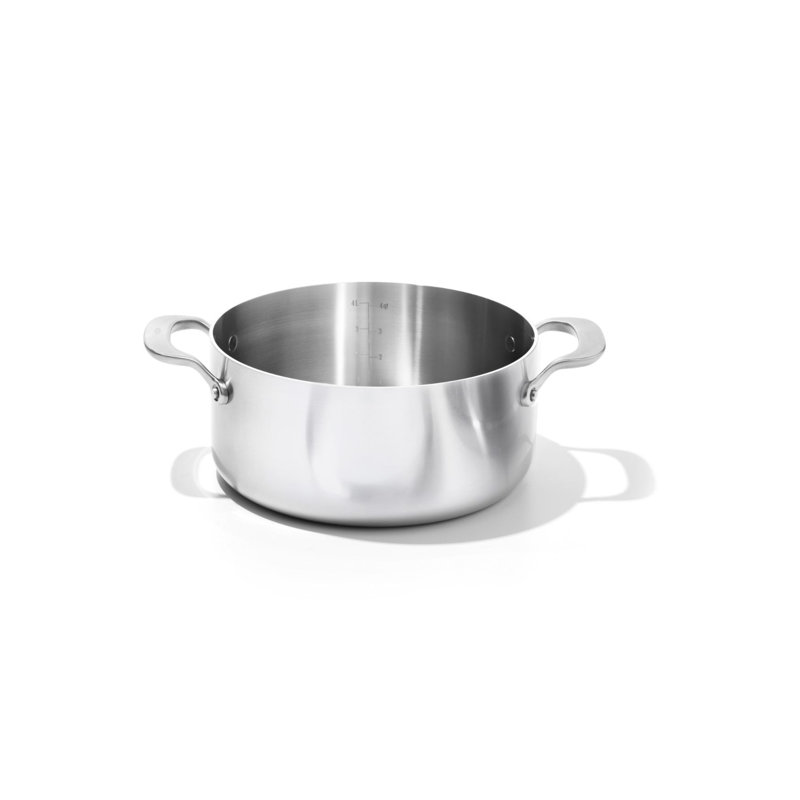 OXO Mira Tri-Ply Stainless Steel 5qt Stock Pot with Lid