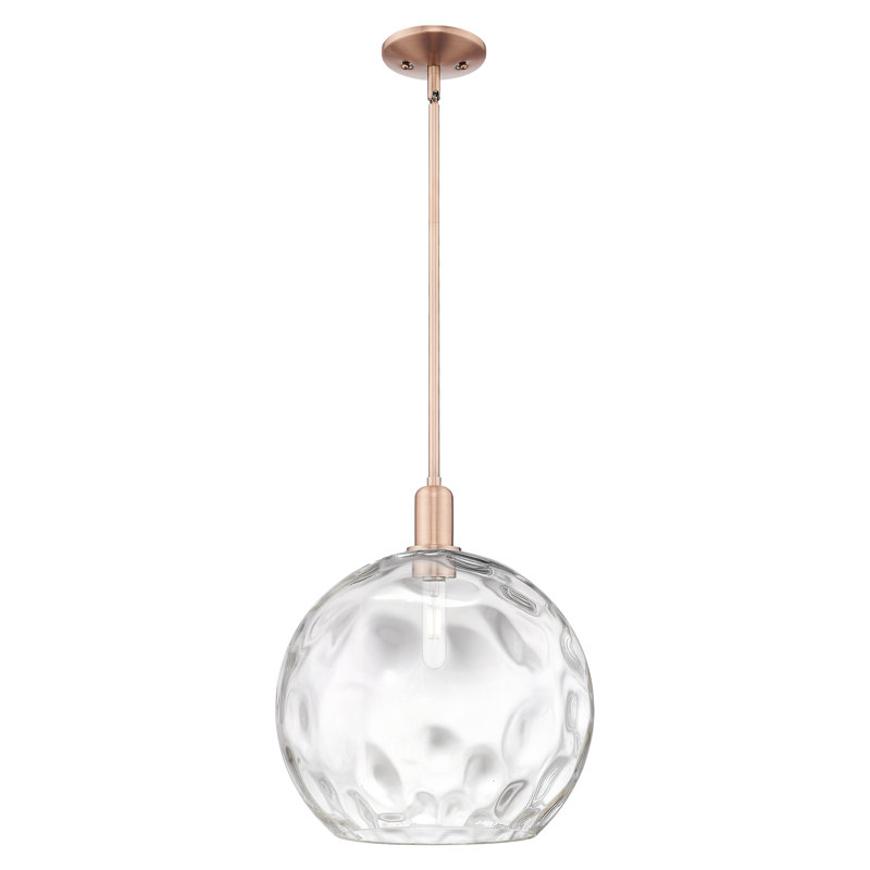 Mini-luminaire suspendu 1 lumière Arcadia - Sevier, Cuivre antique, H 12,13 po x l 13 po x P 13 po