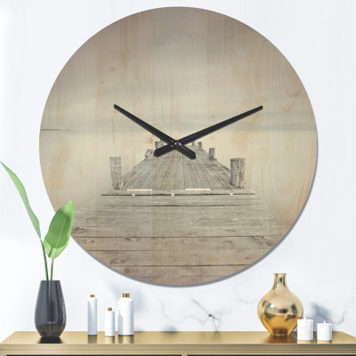 Horloge murale en bois