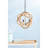 3- Light Farmhouse Chandelier, Rope Chandelier Globe Hanging Light Fixture with with Adjustable Chain for Kitchen Dining Room Foyer Entryway, Bulb Not Included