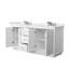 Icon 72" Freestanding Double Bathroom Vanity with Cultured Marble Top-136177901-136177902-114229100