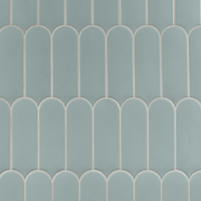 Bond Tile Airy 2.83 in. x 7.67 in. Fishscale Matte Ceramic Wall Tile (5.15 Sq. Ft. / Case)