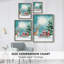 «Christmas Holiday Art DCCLV», reproduction d'art encadrée - bois massif