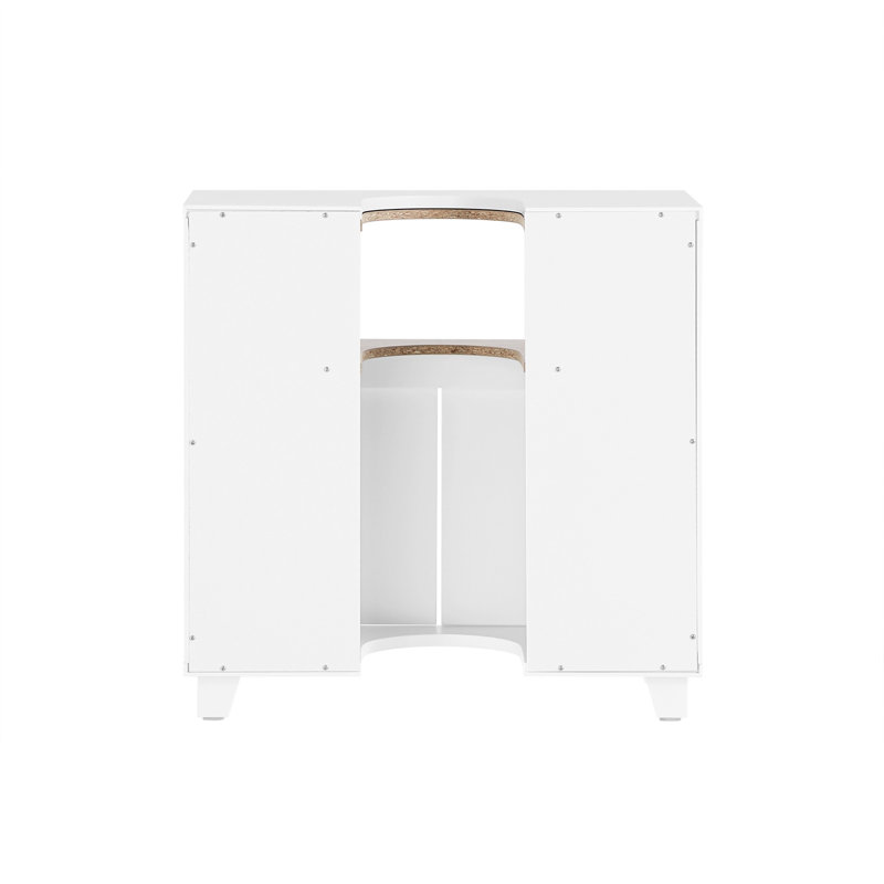 Arthor 70cm Single Bathroom Vanity Base Only, White