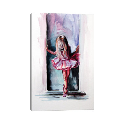 " Little Ballerina " by Anna Brigitta Kovacs Painting Print