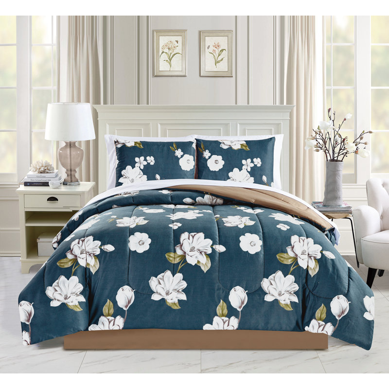 Édredon en microfibre vert foncé, Édredon grand + 7 pièces supplémentaires
