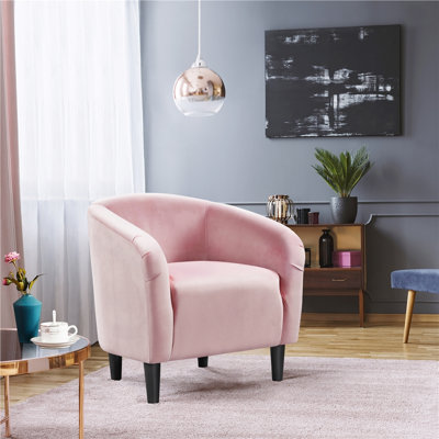 Robeson 28" Wide Velvet Barrel Chair