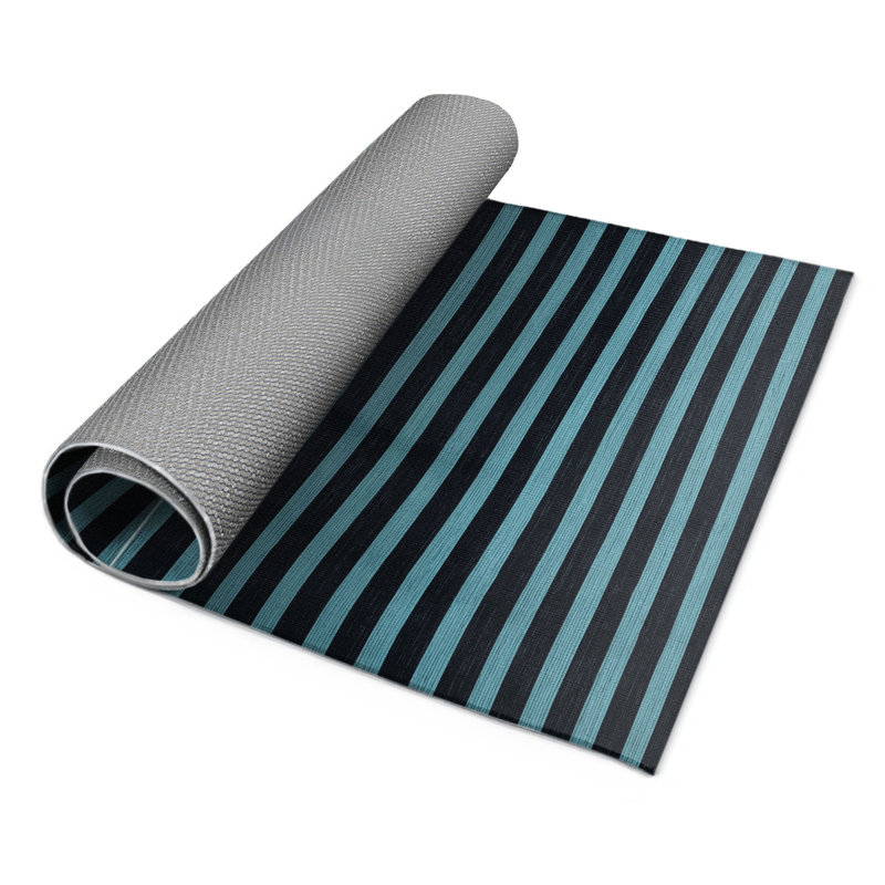 Tapis intérieur / extérieur gris HorizontalStripes, Rectangle 4pi x 6 pi