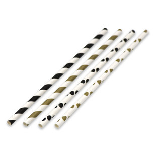 Disposable Paper Straws (Set of 200)