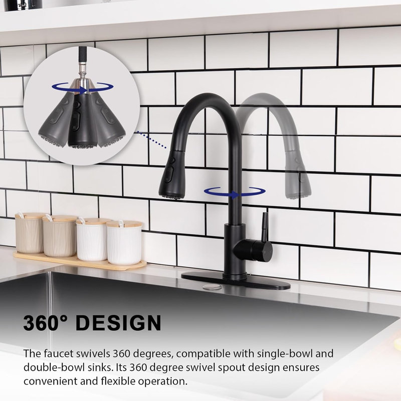 Kitchen Faucet with Pull Down Sprayer