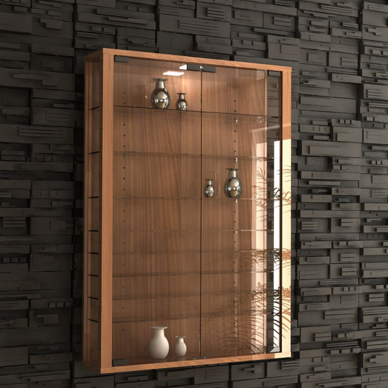 Berry Hill Display Cabinet with Lighting, Core Walnut