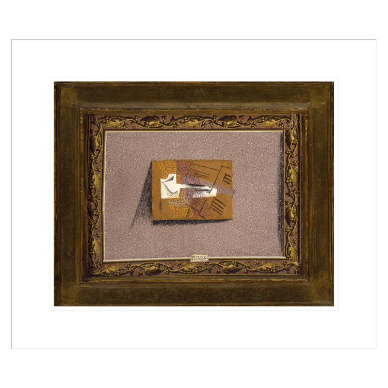 Tuyauterie et feuille de musique par Pablo Picasso - Impression giclée sur cadre, H 17,75 po x l 20,69 po