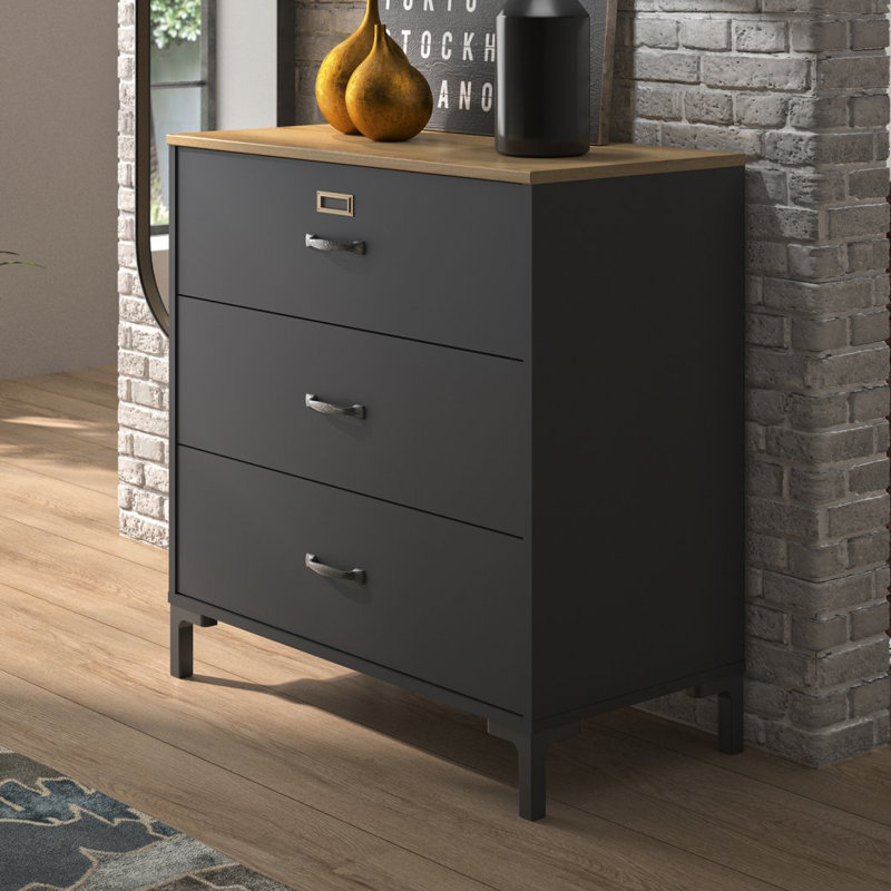 Finchamp 81cm W 3 - Drawer Chest of Drawers