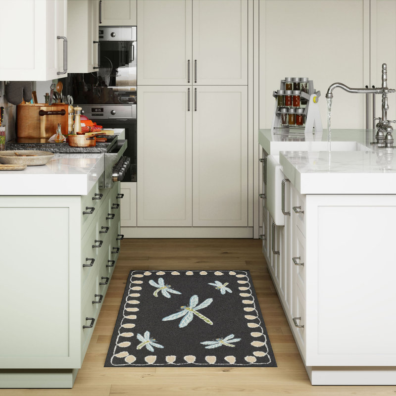 Calderon Water Resistant Kitchen Mat, Rectangle 2' x 3'