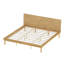 Cadre de lit plateforme king size de style moderne du milieu du siècle avec tête de lit ergonomique et sans sommier tapissier-1742880676