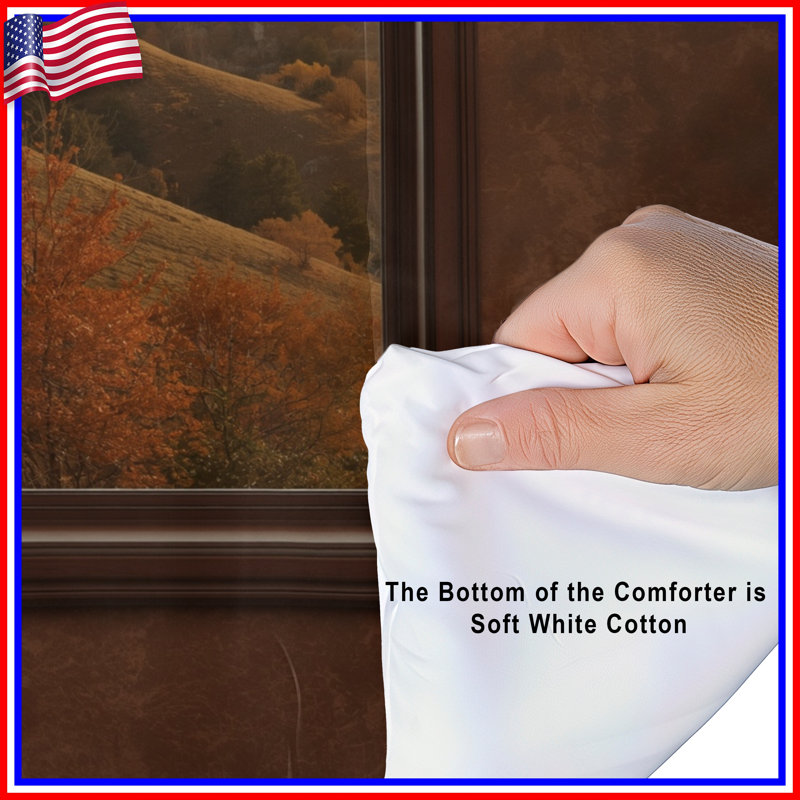 Mountain Landscape Autumn Comforter, Queen