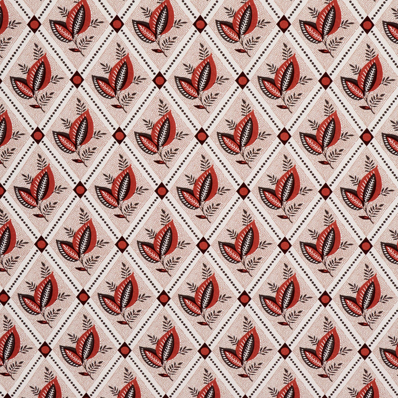 Basile Trellis Fabric, Spice/Carb