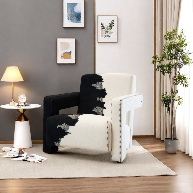 Fauteuil confortable en tissu doux et respirant