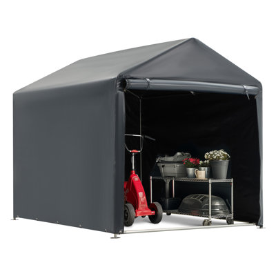 5 Ft. W x 7.2 Ft. D Garage, Portable Outdoor Storage Shed